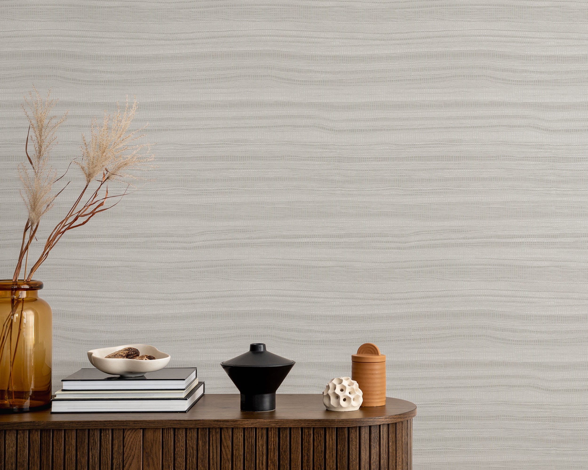 Grandeco Cumaru Zebrano Grey Wallpaper Roll 10m x 53cm